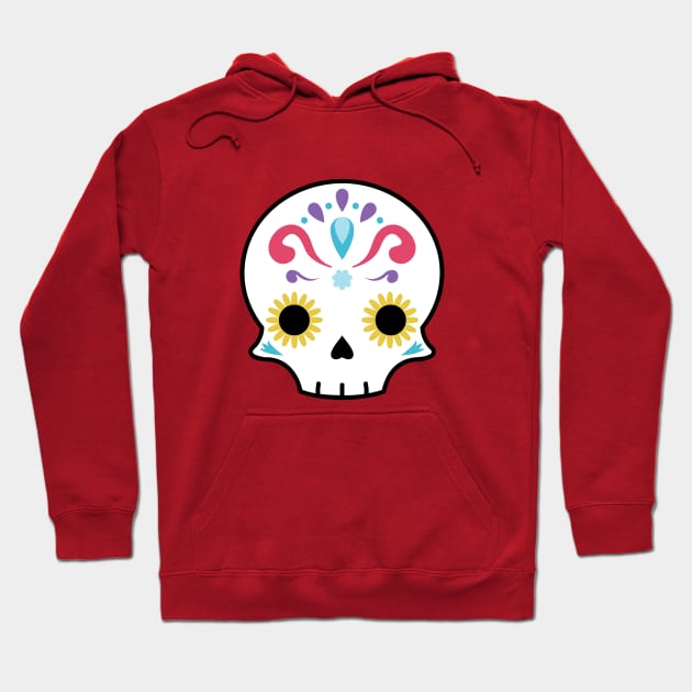 Sugar skull flower Hoodie by Laura_Nagel